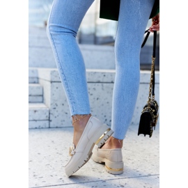 PA2 Mocasini de dama Mocasini din piele Bej Mollie 2