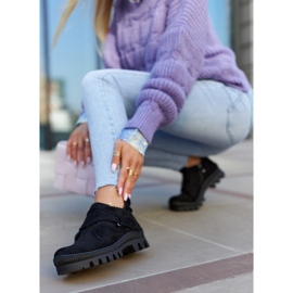 S.Barski Remgate Black Suede Trappers Cu Fermoar negru 2