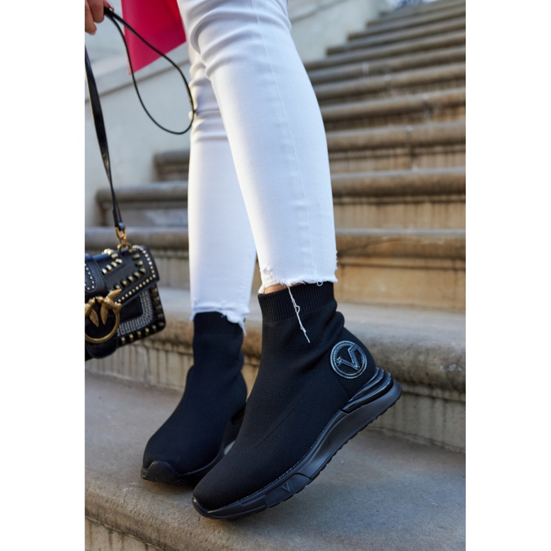 Vinceza Șosete sport negre pentru femei Runaway negru 1 Vinceza Șosete sport negre pentru femei Runaway negru 1