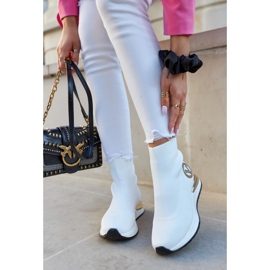 Vinceza Șosete sport de damă White Runaway alb de aur 1 Vinceza Șosete sport de damă White Runaway alb de aur 1