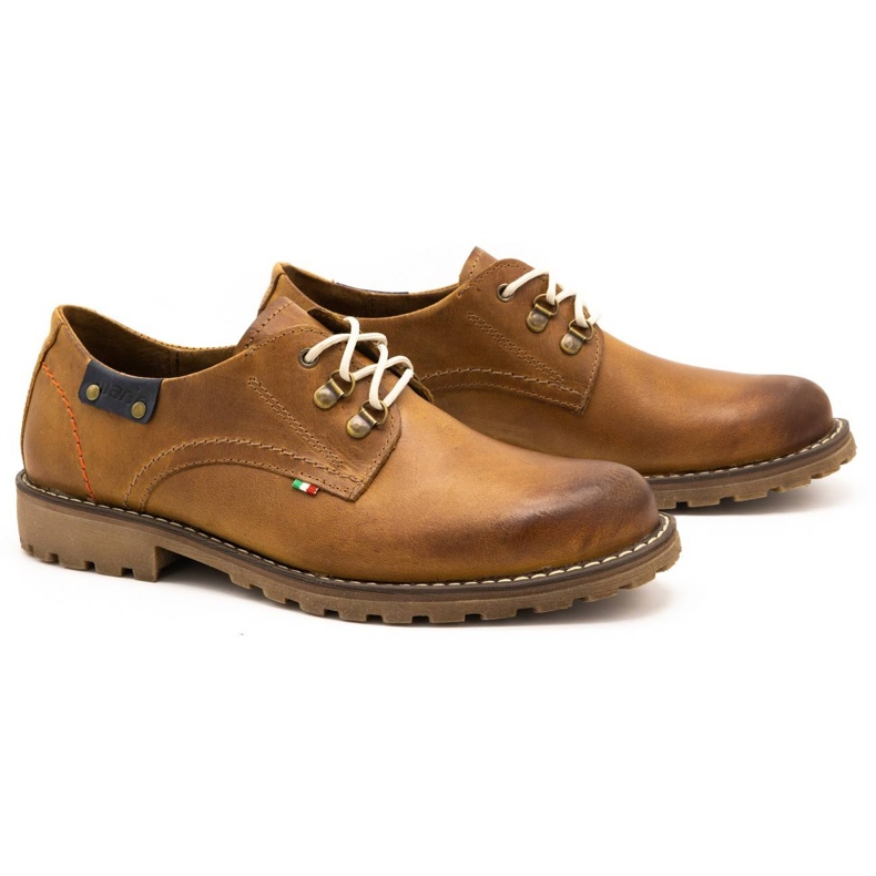 Olivier Încălțăminte pentru bărbați 812MP botine din piele roșie maro portocale 2 Olivier Încălțăminte pentru bărbați 812MP botine din piele roșie maro portocale 2