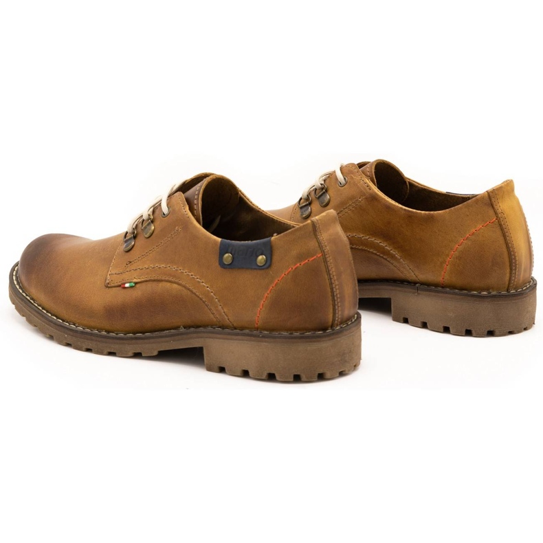 Olivier Încălțăminte pentru bărbați 812MP botine din piele roșie maro portocale 5 Olivier Încălțăminte pentru bărbați 812MP botine din piele roșie maro portocale 5