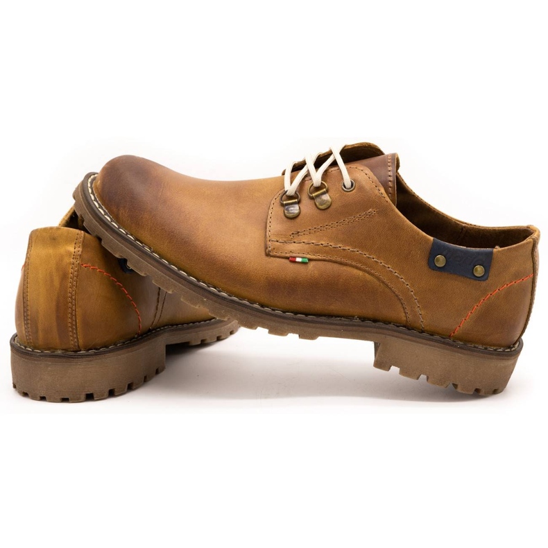 Olivier Încălțăminte pentru bărbați 812MP botine din piele roșie maro portocale 4 Olivier Încălțăminte pentru bărbați 812MP botine din piele roșie maro portocale 4