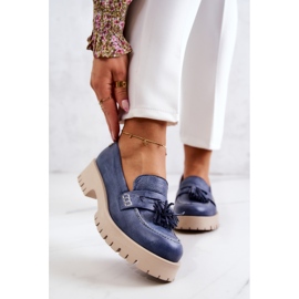 Pantofi dama piele Franjuri Maciejka 05497-17 Albastru 1