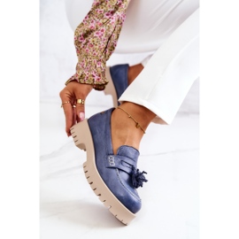 Pantofi dama piele Franjuri Maciejka 05497-17 Albastru 4