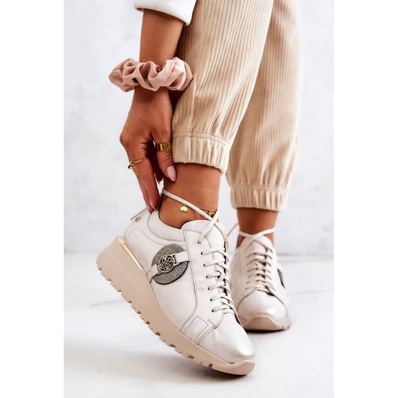 Pantofi Sport din Piele Pe Pană Maciejka 05492-04 Bej 1 Pantofi Sport din Piele Pe Pană Maciejka 05492-04 Bej 1