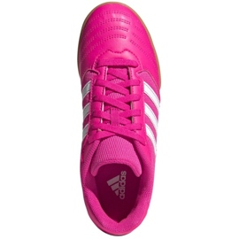 Ghete de fotbal Adidas Super Sala Jr G55911 trandafiri și violete 2