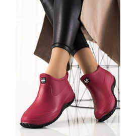 TRENDI Galoshe roșii scăzute roșu 1 TRENDI Galoshe roșii scăzute roșu 1