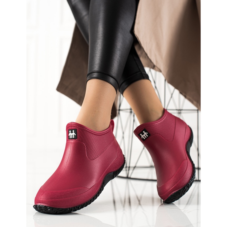 TRENDI Galoshe roșii scăzute roșu 1 TRENDI Galoshe roșii scăzute roșu 1