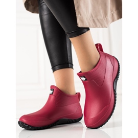 TRENDI Galoshe roșii scăzute roșu 2 TRENDI Galoshe roșii scăzute roșu 2