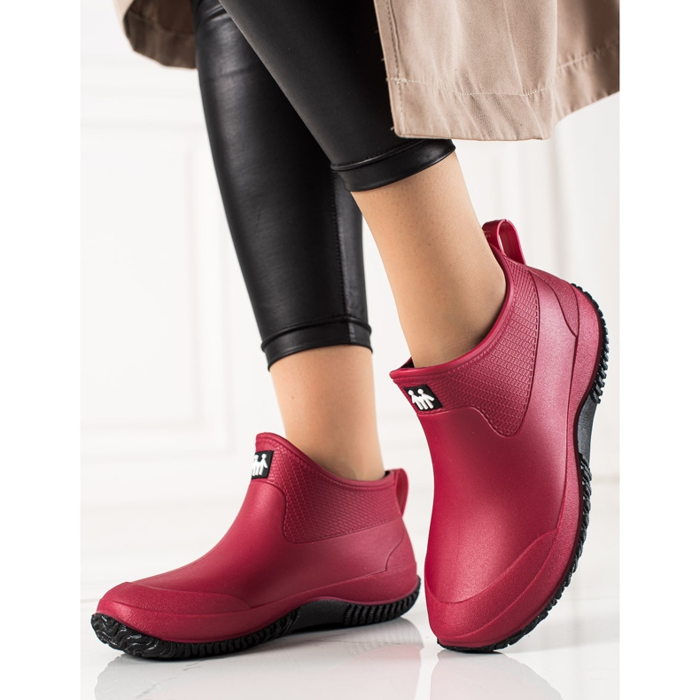 TRENDI Galoshe roșii scăzute roșu 2 TRENDI Galoshe roșii scăzute roșu 2