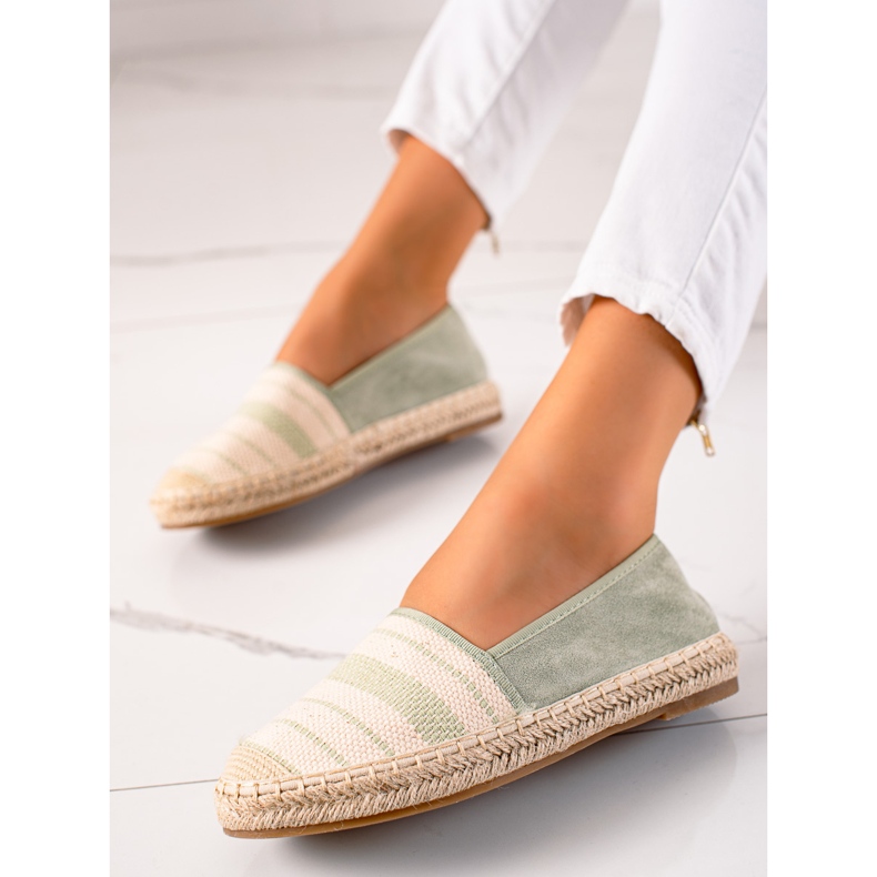 Anesia Paris Espadrile casual bej verde 2