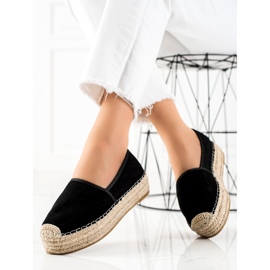 Bestelle Espadrile negre pe platformă negru 1 Bestelle Espadrile negre pe platformă negru 1