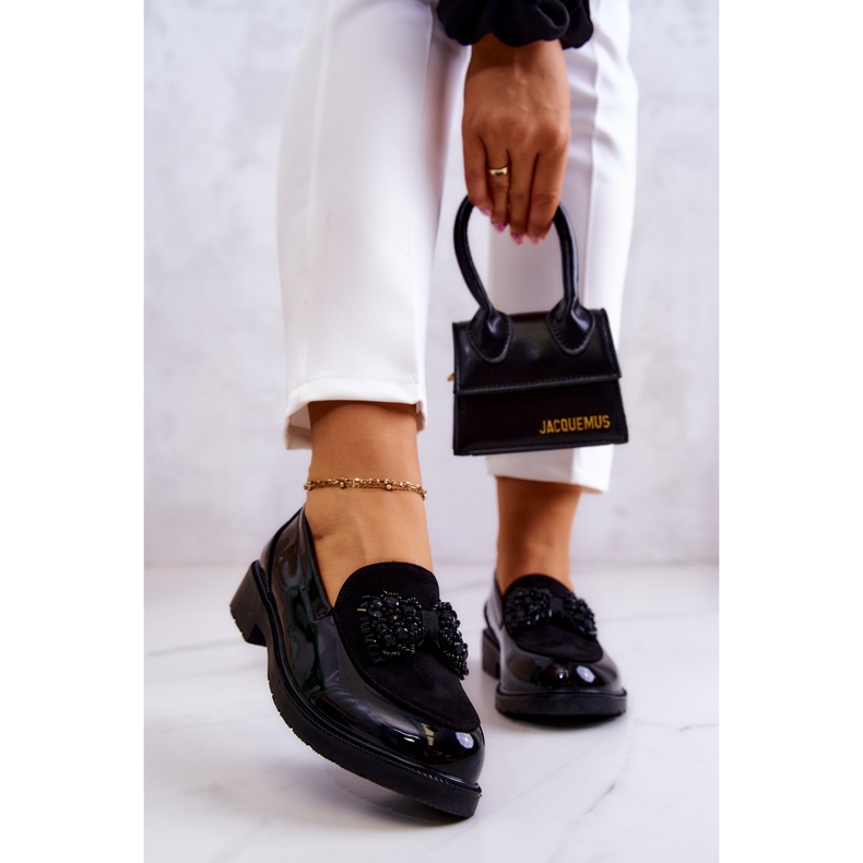 S.Barski Mocasini Eleganti Lacuiti Mocasini Negru Belize 1