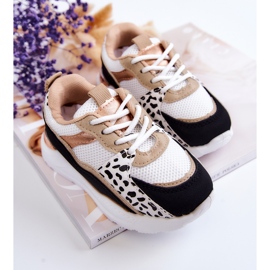 FR1 Pantofi sport pentru copii Pantofi alb și negru Kizzie 2
