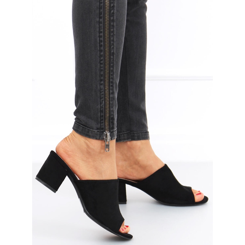 Alessia Sandale negre cu toc negru 1