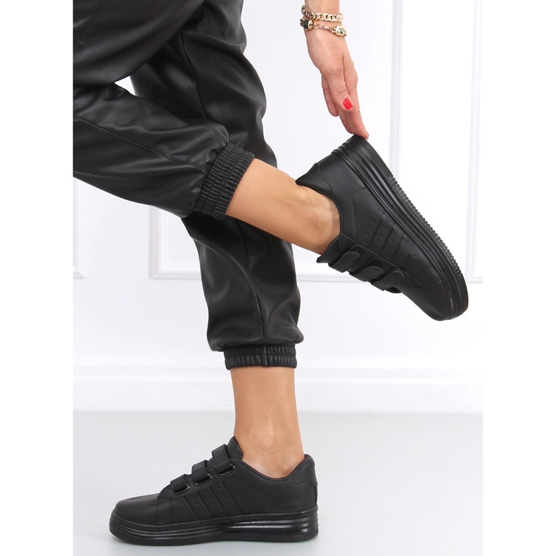 Tenisi Saanvi Negro Velcro negru 2