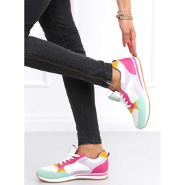 Pantofi sport de damă Pokki Fushia roz multicolor 1