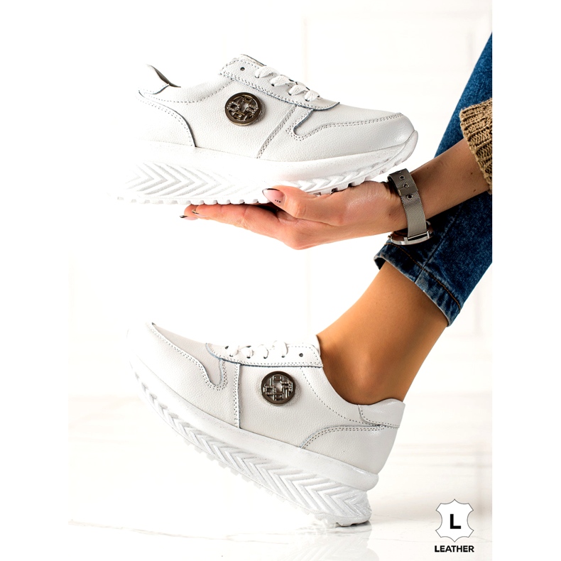 Pantofi sport dama legati Filippo DP3547 / 22 WH Alb argint 1 Pantofi sport dama legati Filippo DP3547 / 22 WH Alb argint 1