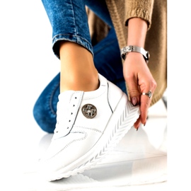 Pantofi sport dama legati Filippo DP3547 / 22 WH Alb argint 2 Pantofi sport dama legati Filippo DP3547 / 22 WH Alb argint 2