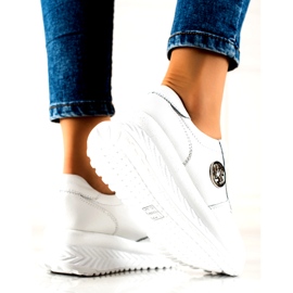 Pantofi sport dama legati Filippo DP3547 / 22 WH Alb argint 3 Pantofi sport dama legati Filippo DP3547 / 22 WH Alb argint 3