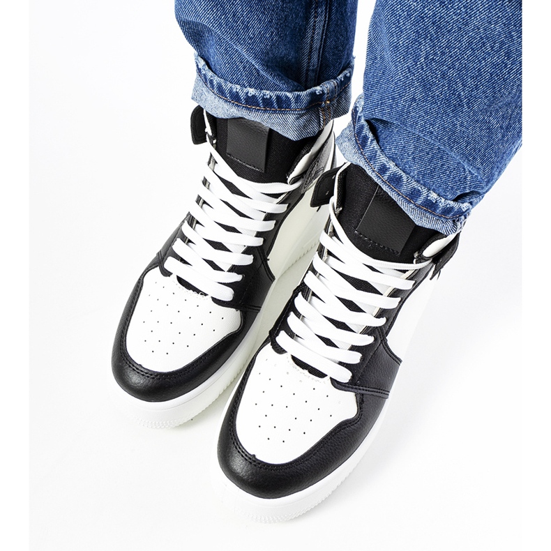 Tenisi Dellucci alb-negru 1