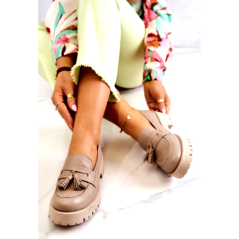 Pantofi dama piele Franjuri Maciejka 05497-04 Bej 1