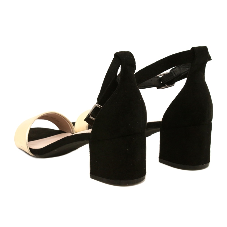 Sandale negre și aurii pe un bar Evento 20SD98-1618 negru de aur 4