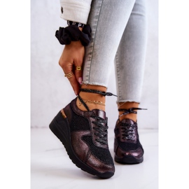 Pantofi Din Piele Cu Mesh S.Barski Negru 1 Pantofi Din Piele Cu Mesh S.Barski Negru 1