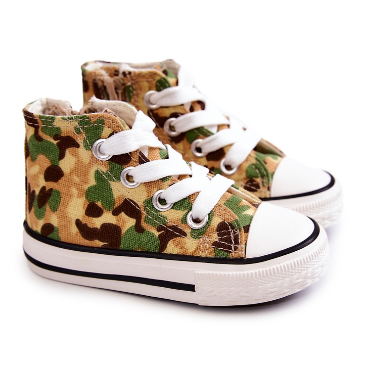 Pantofi Înalți Copii Bej-Verde Filemon 1