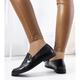 Mocasini genovezi de dama de culoare neagra negru 1