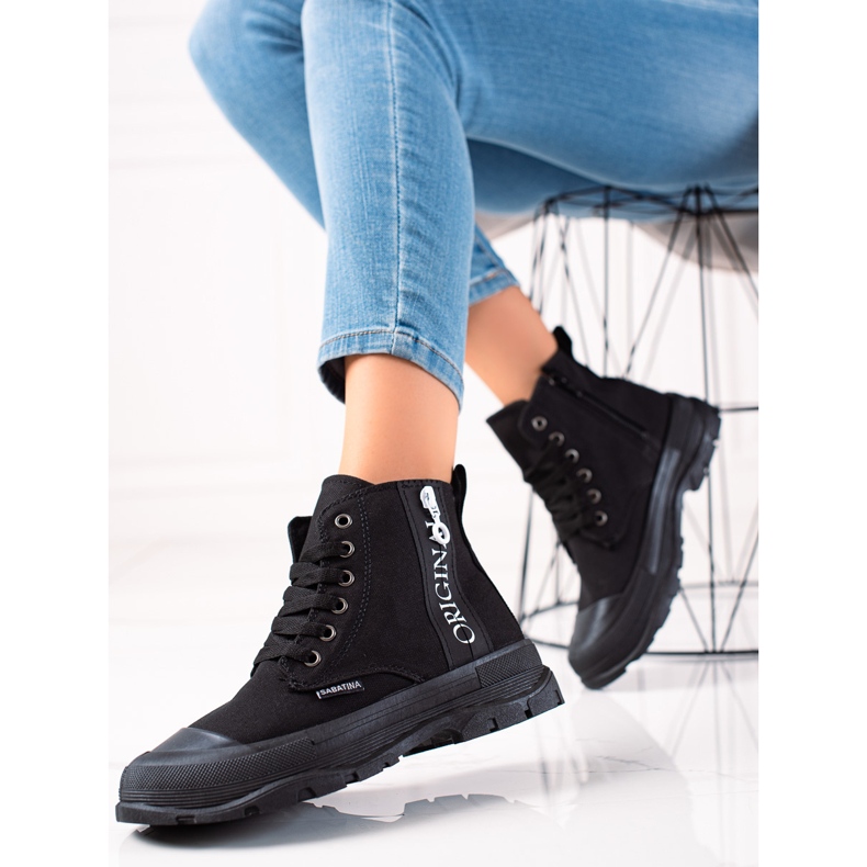 Sabatina Adidași înalți originali negru 1