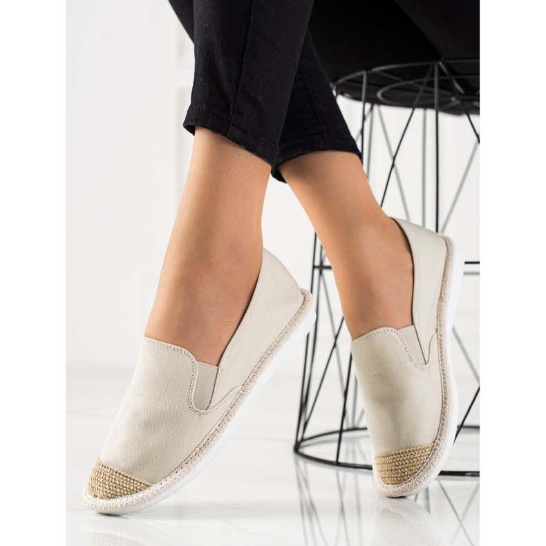 TRENDI Espadrile casual bej 2 TRENDI Espadrile casual bej 2
