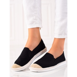 TRENDI Espadrile negre casual negru 1
