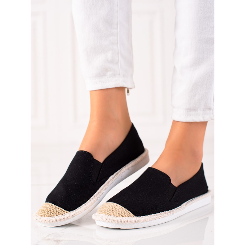TRENDI Espadrile negre casual negru 1