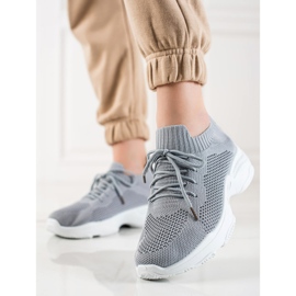 Renda Adidași gri cu șireturi 1