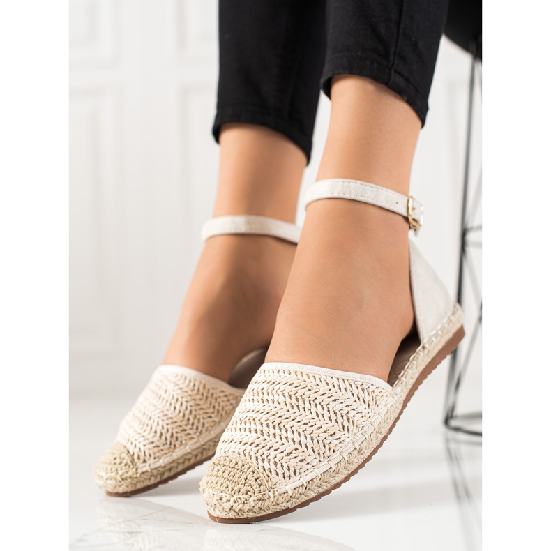 Anesia Paris Espadrile Impletate Cu Catarama bej 2