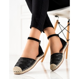 Anesia Paris Espadrile Impletate Cu Catarama negru 2 Anesia Paris Espadrile Impletate Cu Catarama negru 2