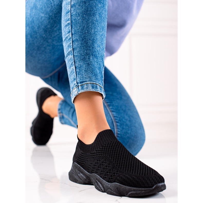 Sweet Shoes Pantofi sport incalzati negru 2