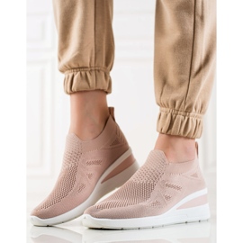 TRENDI Tenisi Slip-On Wedge roz 1