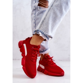 Pantofi sport dama Memory Foam Big Star JJ274270 Rosu roșu 2