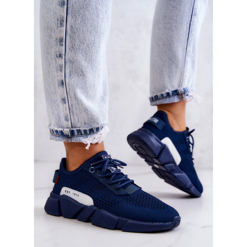 Pantofi sport dama Memory Foam Big Star JJ274274 Bleumarin albastru 2