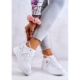 S.Barski Pantofi sport din piele de damă pantofi albi Loissa 2