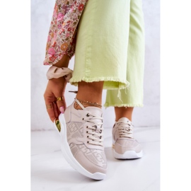 S.Barski Pantofi pană de damă din piele Bej Phiness 1