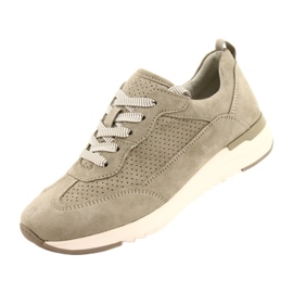 Pantofi Caprice din piele ajurata pentru dama 23708-28 in nuante de verde 4