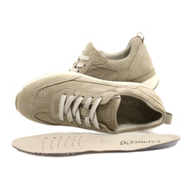 Pantofi Caprice din piele ajurata pentru dama 23708-28 in nuante de verde 7