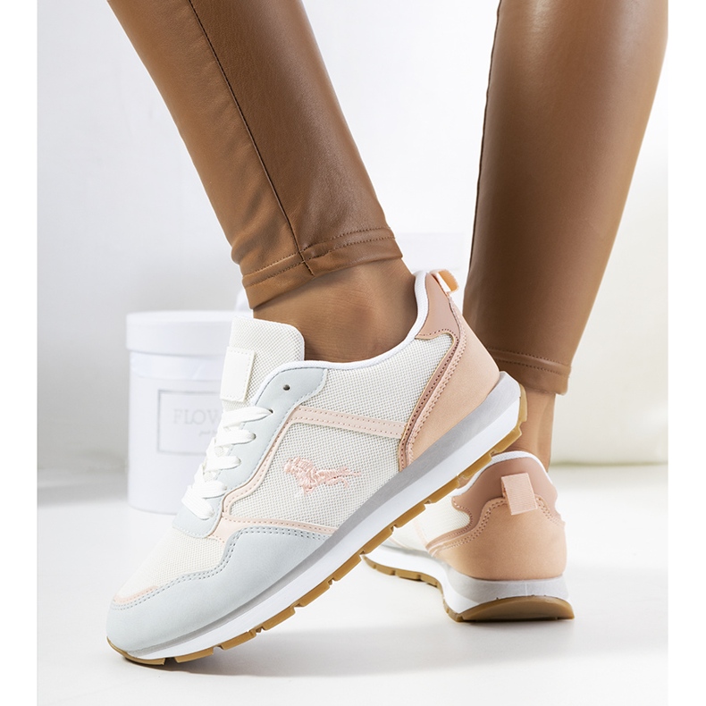 Adidasi de dama albastri Fiorenti albastru roz 1