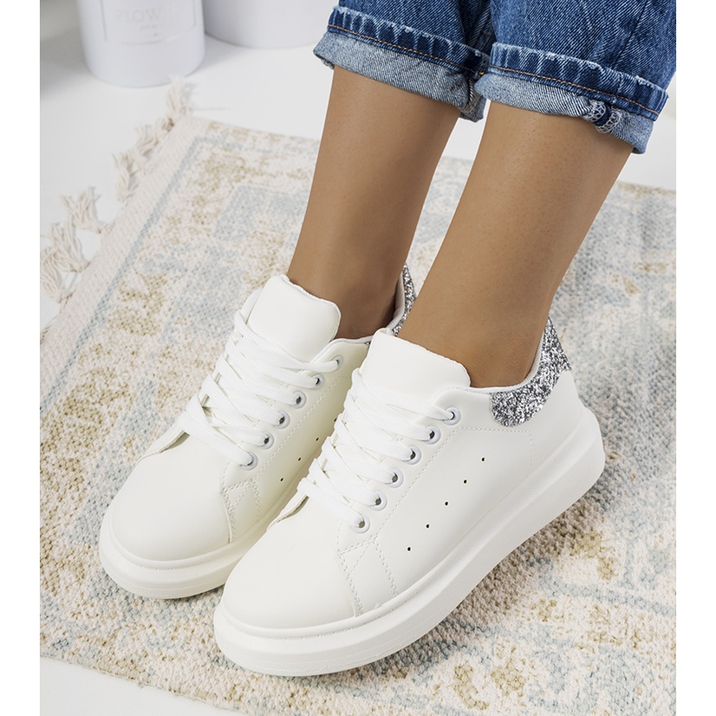 Tenisi albi dama Gallo argint 1