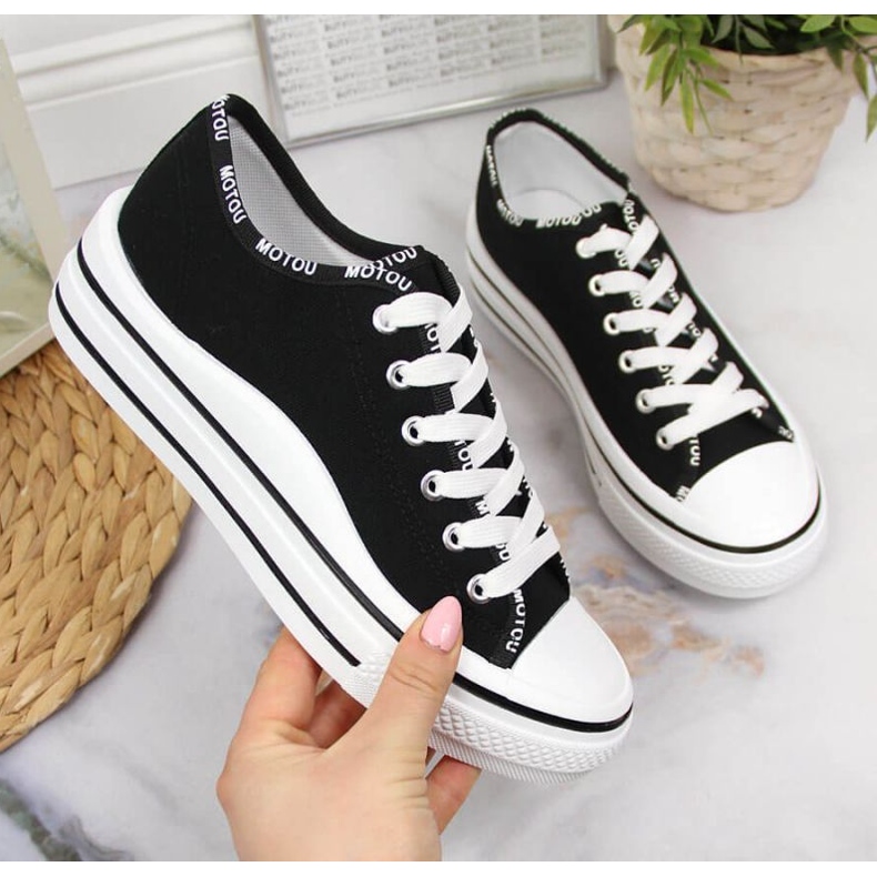 Tenisi pe platforma S. Barski W OLI156A negri negru 1