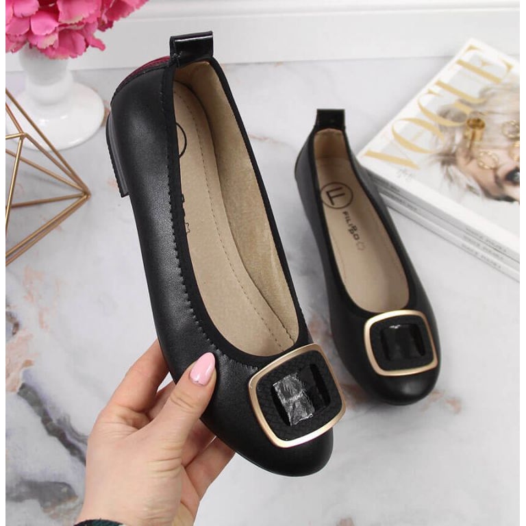 Balerini din piele Filippo W PAW334A negri negru 1